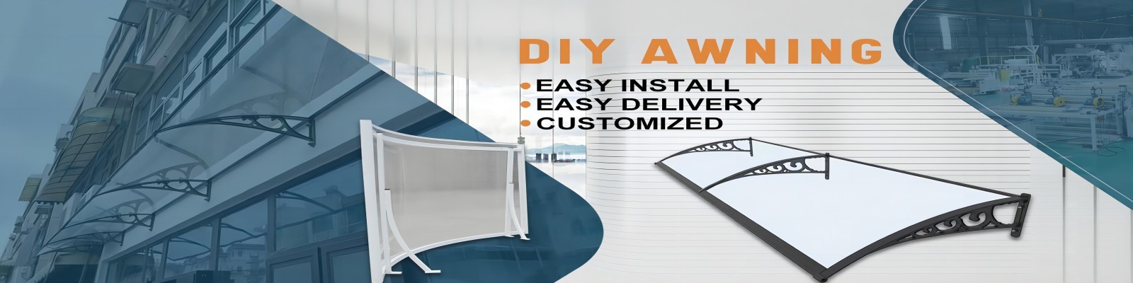 Pc Canopy Quality DIY Polycaronate Awning & DIY PC Canopy factory from China