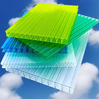 Good price 3 Wall 4 Wall Twin Wall Honeycomb Hollow Polycarbonate Sheets For Roofing Wall Panel Canopy online