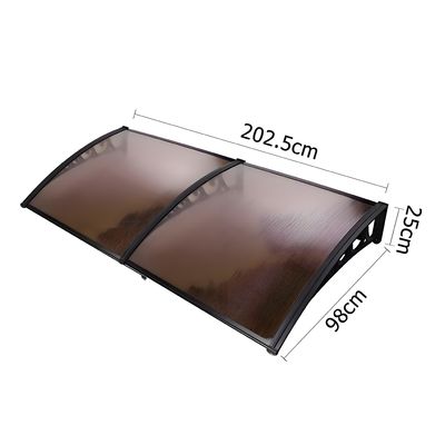 Good price Choose PC Canopy for Your Window Insulation Needs Lightweight Polycarbonate Hollow Sheet Window Awning online