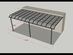 Customized Aluminium  support awning with Polycarbonate sheet roofs factory from China