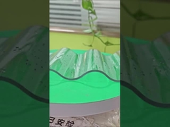 UV Protection Durable Polycarbonate Made Corrugated Sheet 6m Customized Length