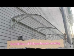 DIY Polycarbonate solid sheet awning canopy