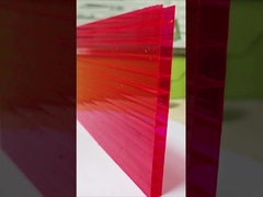 red Polycarbonate hollow sheet