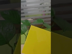  opaque yellow polycarbonate solid sheet