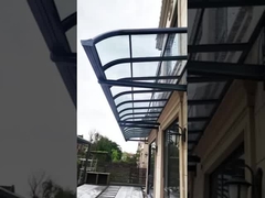 An aluminum alloy frame polycarbonate roofing canopy