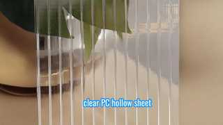 clear Polycarbonate hollow sheet