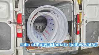 rolls of Polycarbonate hollow sheet