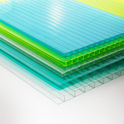 2.1m*6/5.8m Size Makrolon Hollow Core Polycarbonate Sheet 10mm Thickness