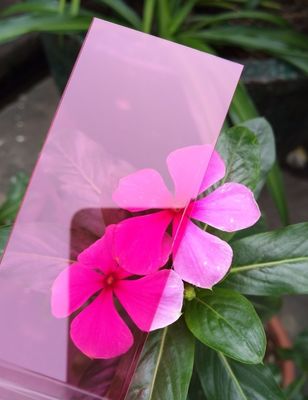 2.1m Width Pink Polycarbonate PC Solid Sheet With 0.6mm-18mm Thickness