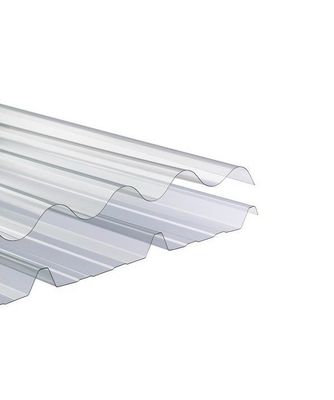 1.22m Width Corrugated Polycarbonate Sheet UV Resistant Roof Panels For Greenhouse