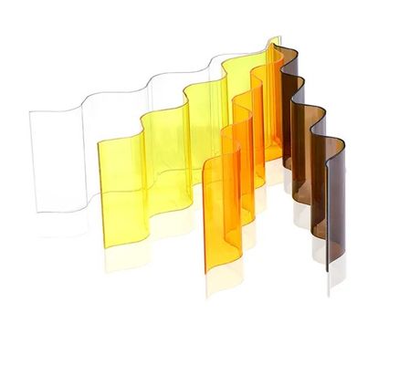 UV Roofing Panels Corrugated Polycarbonate Sheet 0.6mm-2.8mm Thickness