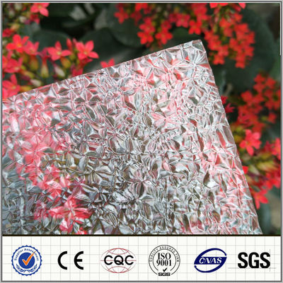 100% Virgin Bayer Sun Polycarbonate Diamond Sheet , PC Embossed Sheets With 35J/M