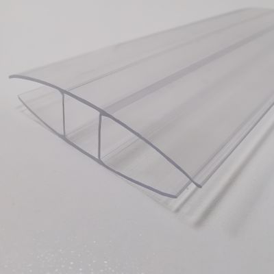 Colorful polycarbonate profile H for polycarbonate sheet pc profile H with anti-UV coating suitable for 4mm 6mm 8mm 10mm
