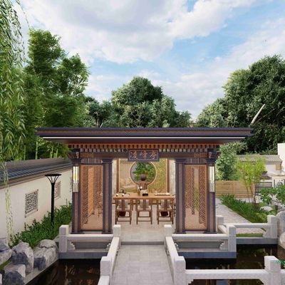 Good price Chinese Style Aluminum Alloy Garden Pavilion Arbor Kiosk Modern Take On Traditional Aesthetics online