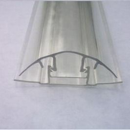 8-16mm PC Profile Snap Cap Up And Down Buckle For Polycarbonate Sheet
