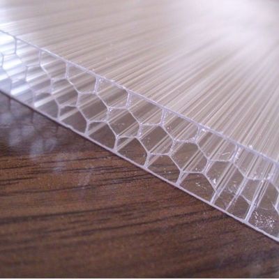8mm To 12mm Honeycomb Polycarbonate Hollow Sheet For Superior Thermal Insulation And UV Protection