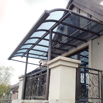 Effortlessly Enhance Outdoor Space Aluminum Frame Polycaronate Awning Anti UV Coating Multiple Sizes