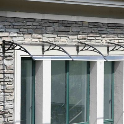 Height Adjustable Reduce Nosie Plastic Brackets Polycarbonate PC Canopy For Outdoor General Use
