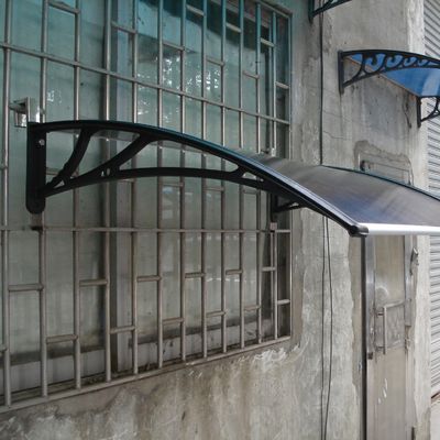 Outdoor Seating PC Canopy Bracket For Polycarbonate Hollow Or Solid Sheet