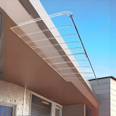 Clear Invisible DIY Polycarbonate PC Awning  Low-Maintenance Choice For Weather Protection