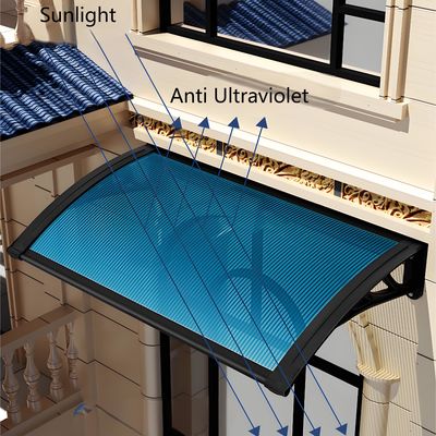 Weatherproof PC Board Awning Remains Clean For Window Or Door