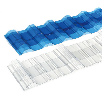 Lightweight Clear Corrugated Polycarbonate Plastic Sheet Roofing