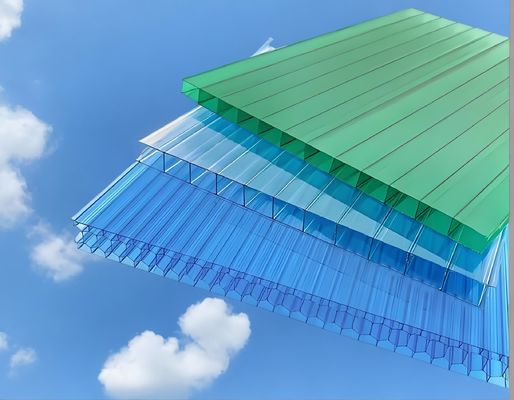 PE Covered Anti UV Polycarbonate Panel For Indoor Construction