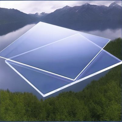 1220mm Clear 1mm To 15mm Polycarbonate Solid Sheet Anti Impact One Side UV Protection