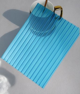 4mm 4*8 Feet Blue Polycarbonate Hollow Sheet With Honeycomb Structure