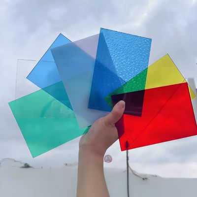 4*8feet Colored Solid Polycarbonate Skylight Tile Roofing Material For Natural Light And Energy Efficiency