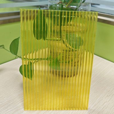 Weather Resistant Impact Resistant Yellow 4mm PC Hollow Sheet High Performance Material For Construction Industrial