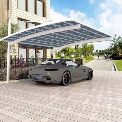 DIY Polycarbonate Awning Aluminum Frame Carport with Polycarbonate Roof for Vehicle Protection