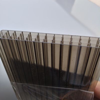 Customizable Colorful Four-layer PC Hollow Sheets Highly Resistant For Building Against Strong Sunshine
