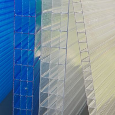 High Performance 16mm Four Layer Polycarbonate Sheet Multi-Wall Design For Thermal Insulation And Impact Resistance