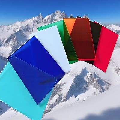 OEM Red Blue Green Brown Opal Orange Yellow 1.22m*2.44m Polycarbonate Solid Sheet with Impact Resistance 200 Times Stronger Than Glass