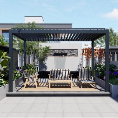 Good price Electric And Manual Lightweight Durbale Aluminum Pergola For Outdoor Leisure Space online