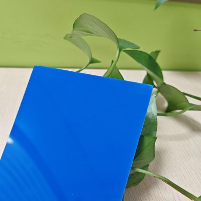 Opaque Blue Polycarbonate Solid Sheet 1mm-10mm High Impact Resistance