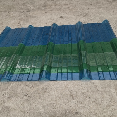 Enhance Your Outdoor Space with green Plastic Polycarbonate wave tile   Weather-Resistant and UV-Protected Material
