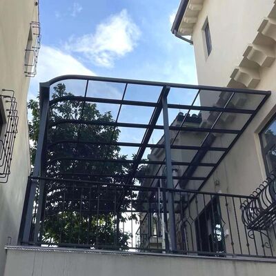 DIY Aluminum Frame and Polycarbonate Roofing Awning Engineered with Thermal Expansion Accommodation and Waterproof Sealing System for Outdoor Shelter