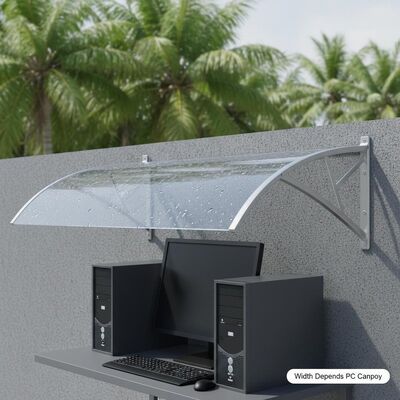 Good price Width Depends PC Canopy General Outdoor Cover Polycarbonate Sheet Designed to Provide Protection Against Sun Rain and Wind online