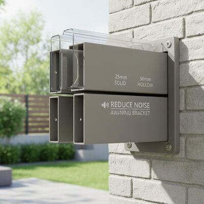Good price Reduce Noise Awning Bracket Featuring 25mm Solid and 50mm Hollow Thickness of Board Ideal for Secure Outdoor Installation online