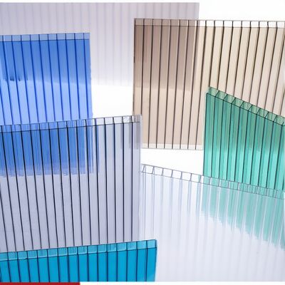 Opal Polycarbonate Hollow Sheet PC Hollow Sheet Thick 4mm To 20mm Transparent Lightweight Durable Construction Material