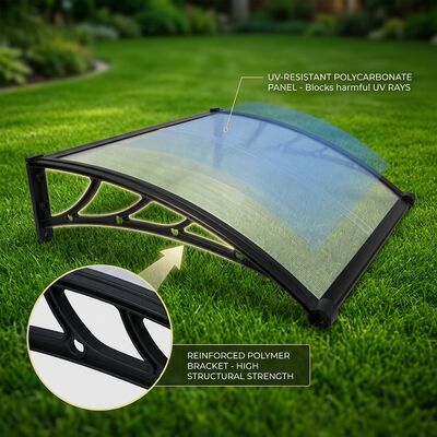 Good price Aluminium Profile Connecting Parts Polycarbonate Door Canopy Manual Operation Durable Weather Resistant Protective Cover online